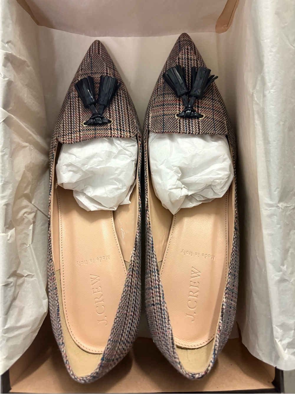 J. Crew Avery Tweed Heels. Size 9. New.